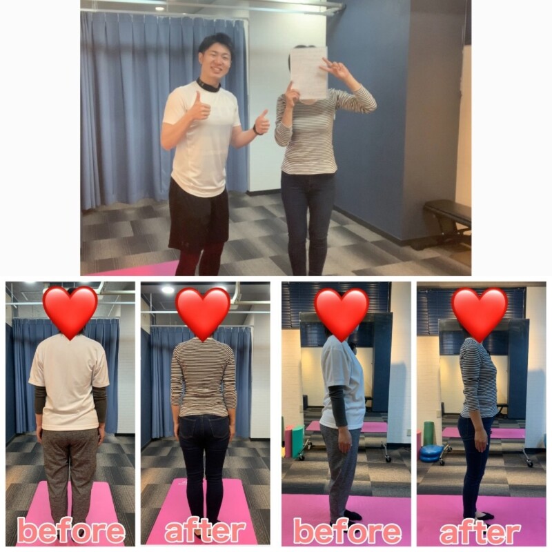 47歳女性のダイエットビフォーアフター