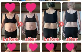 62歳女性のダイエットビフォーアフター